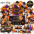 mevoviqo™ Halloween Party Decorations Kit with Hanging Props, Table Decor, Balloons & Spooky Celebration Accessories