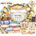 mevoviqo™ Portable Outdoor Party Decoration Kit with Table Accessories, Banner & Picnic Celebration Decor