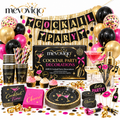 mevoviqo™ 40PCS Cocktail Party Decorations with Drink Accessories, Table Decor & Celebration Supplies