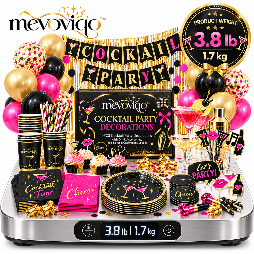mevoviqo™ 40PCS Cocktail Party Decorations with Drink Accessories, Table Decor & Celebration Supplies